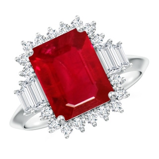 Emerald Cut AAA Ruby