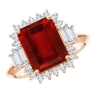 Emerald Cut AAAA Ruby