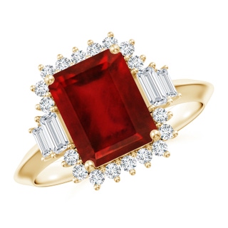 Emerald Cut AAAA Ruby