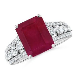 Emerald Cut A Ruby