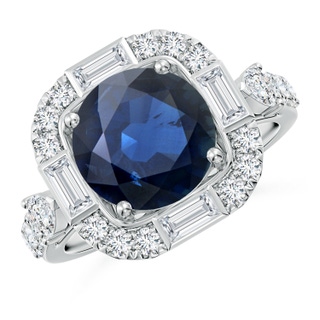 Round AA Blue Sapphire