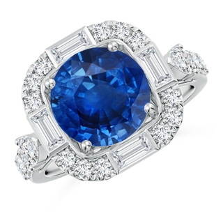 Round AAA Blue Sapphire