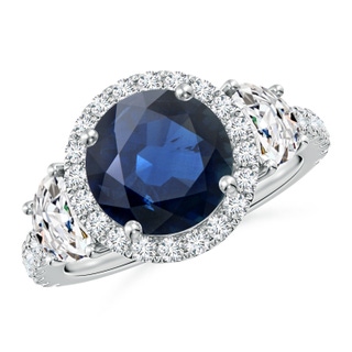 Round AA Blue Sapphire