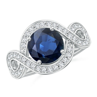 Round AA Blue Sapphire