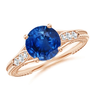 Round AAA Blue Sapphire