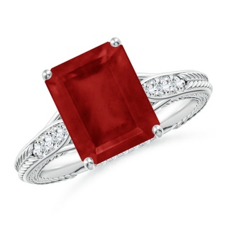 Emerald Cut AA Ruby