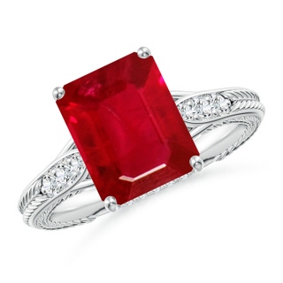 Emerald Cut AAA Ruby