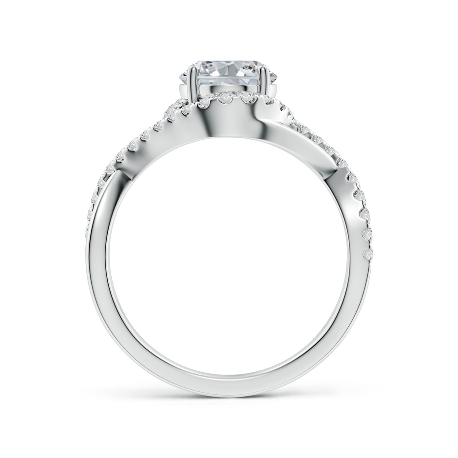9x7mm HSI2 Oval Diamond Criss Cross Shank Engagement Ring with Accents in White Gold side 199