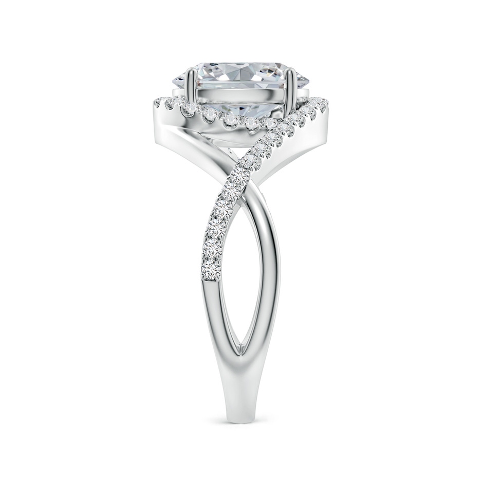 9x7mm HSI2 Oval Diamond Criss Cross Shank Engagement Ring with Accents in White Gold side 299