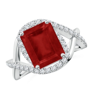 Emerald Cut AA Ruby