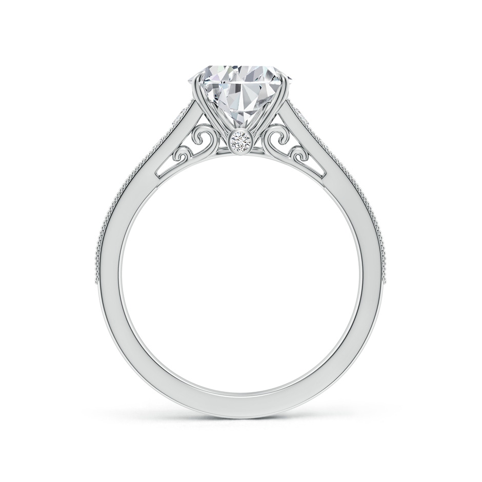 11x7mm HSI2 Vintage Inspired Pear-Shaped Diamond Engagement Ring with Milgrain in White Gold side 199