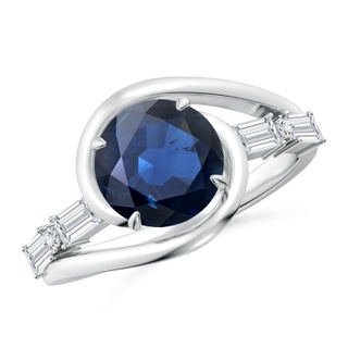 Round AA Blue Sapphire