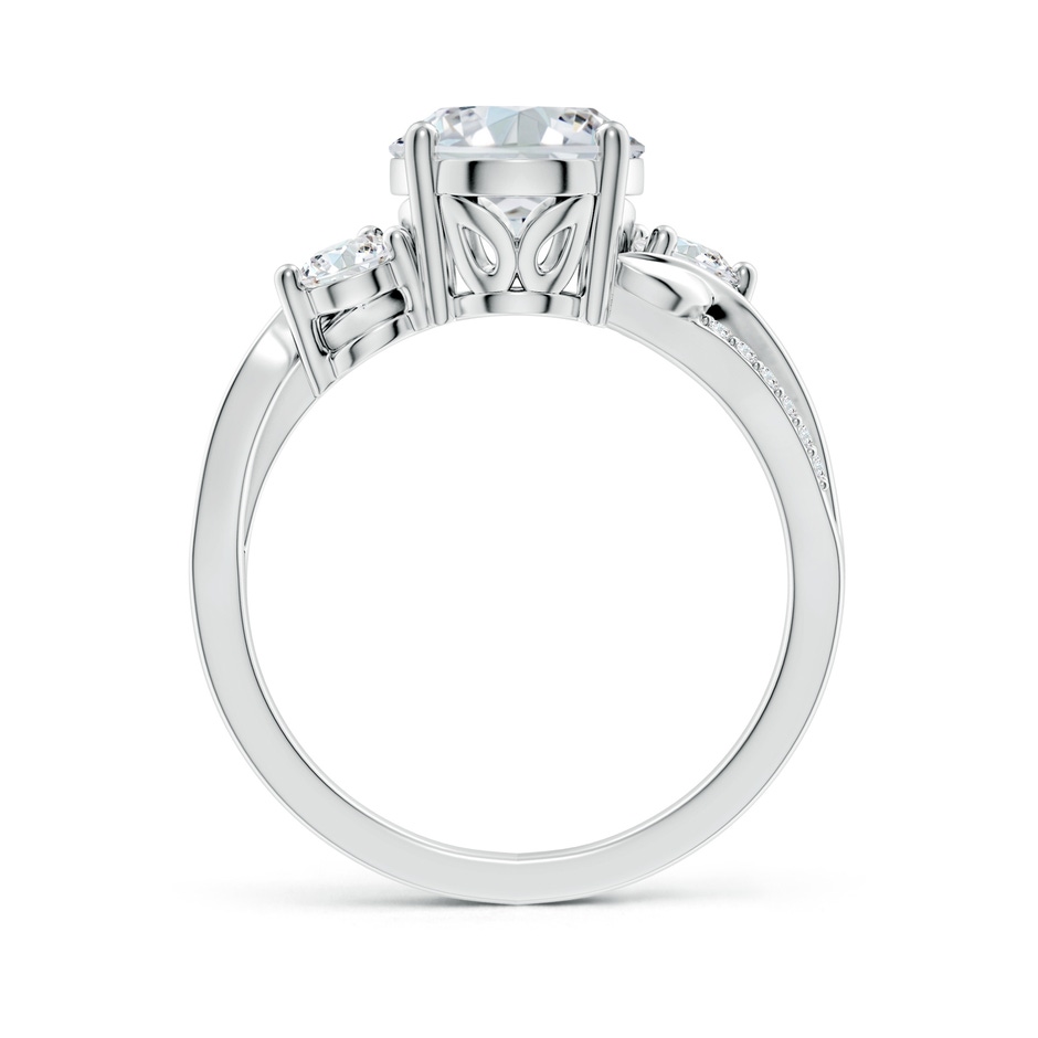 10x8mm GVS2 Nature Inspired Oval Diamond Twisted Vine Engagement Ring in White Gold side 199