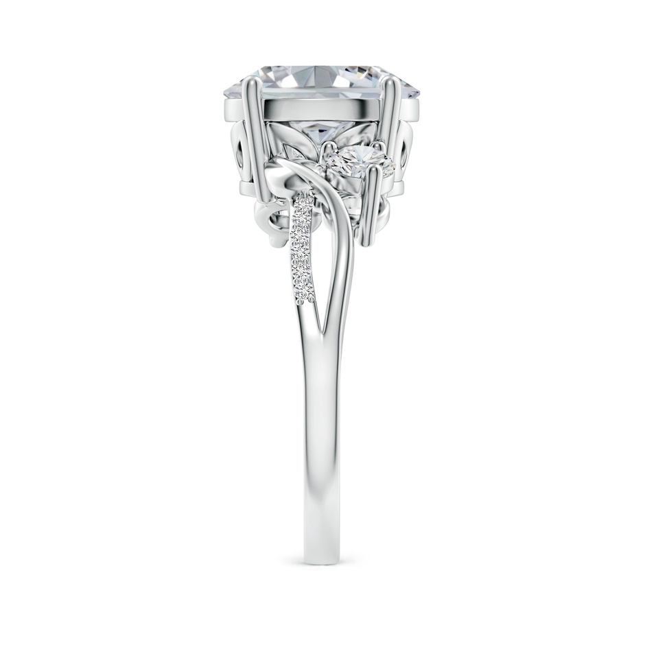 10x8mm HSI2 Nature Inspired Oval Diamond Twisted Vine Engagement Ring in P950 Platinum side 299