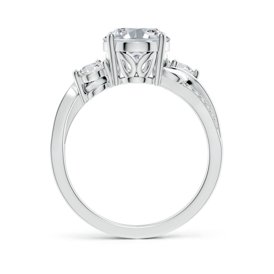 10x8mm HSI2 Nature Inspired Oval Diamond Twisted Vine Engagement Ring in White Gold side 199