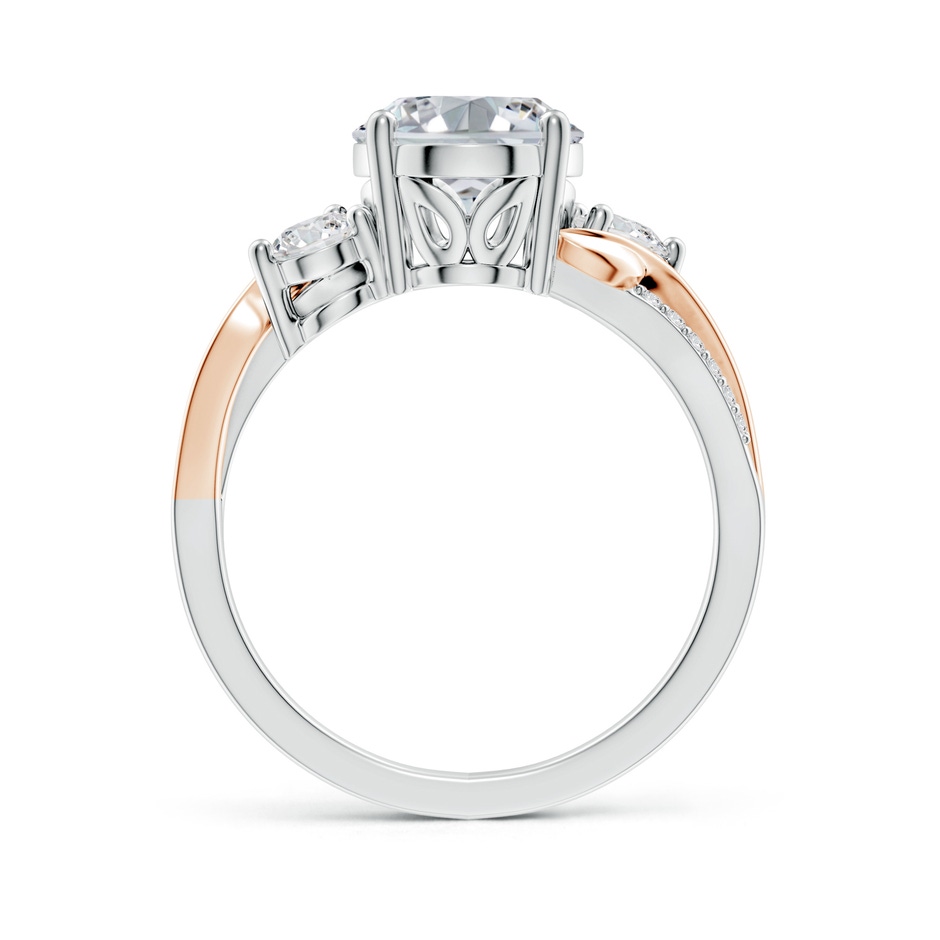 10x8mm HSI2 Nature Inspired Oval Diamond Twisted Vine Engagement Ring in White Gold Rose Gold side 199
