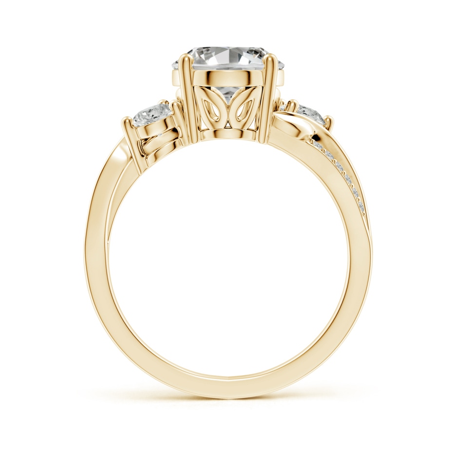 10x8mm KI3 Nature Inspired Oval Diamond Twisted Vine Engagement Ring in Yellow Gold side 199