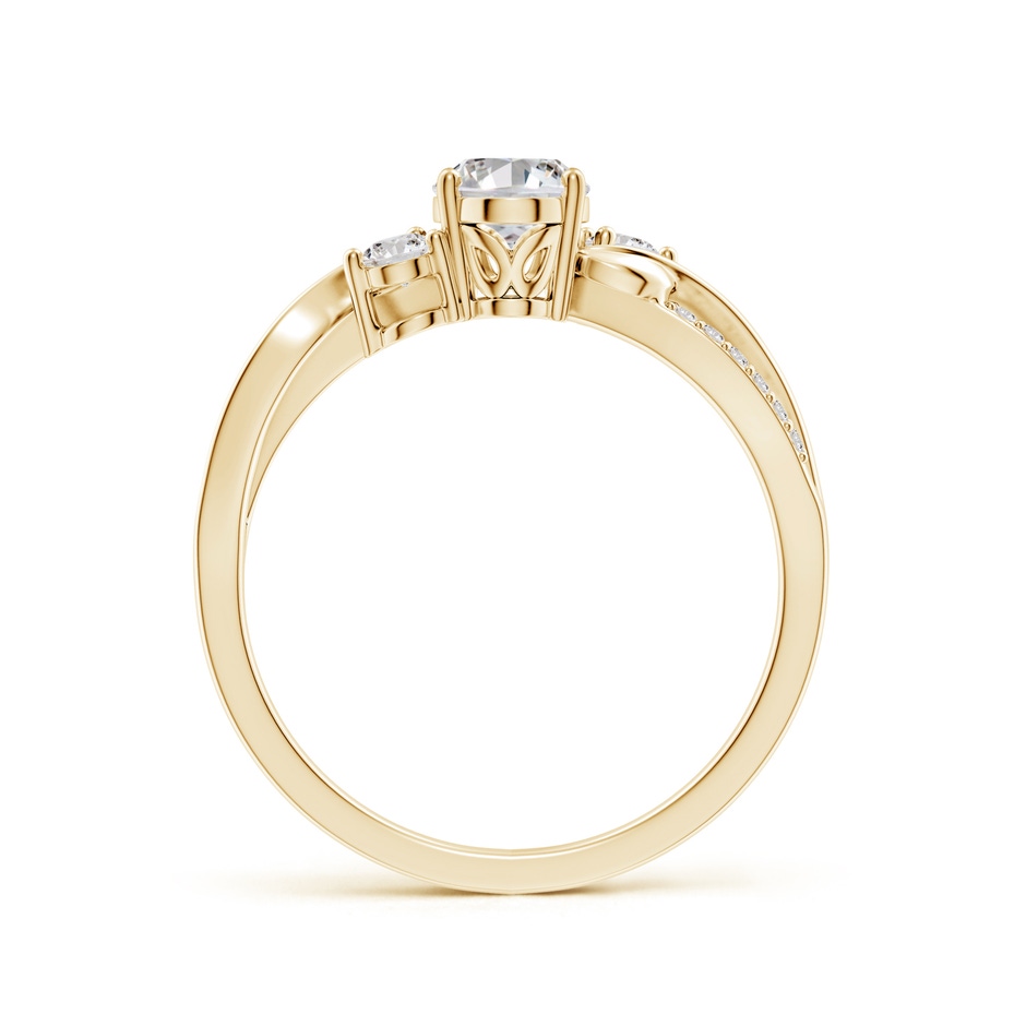 7x5mm IJI1I2 Nature Inspired Oval Diamond Twisted Vine Engagement Ring in Yellow Gold side 199