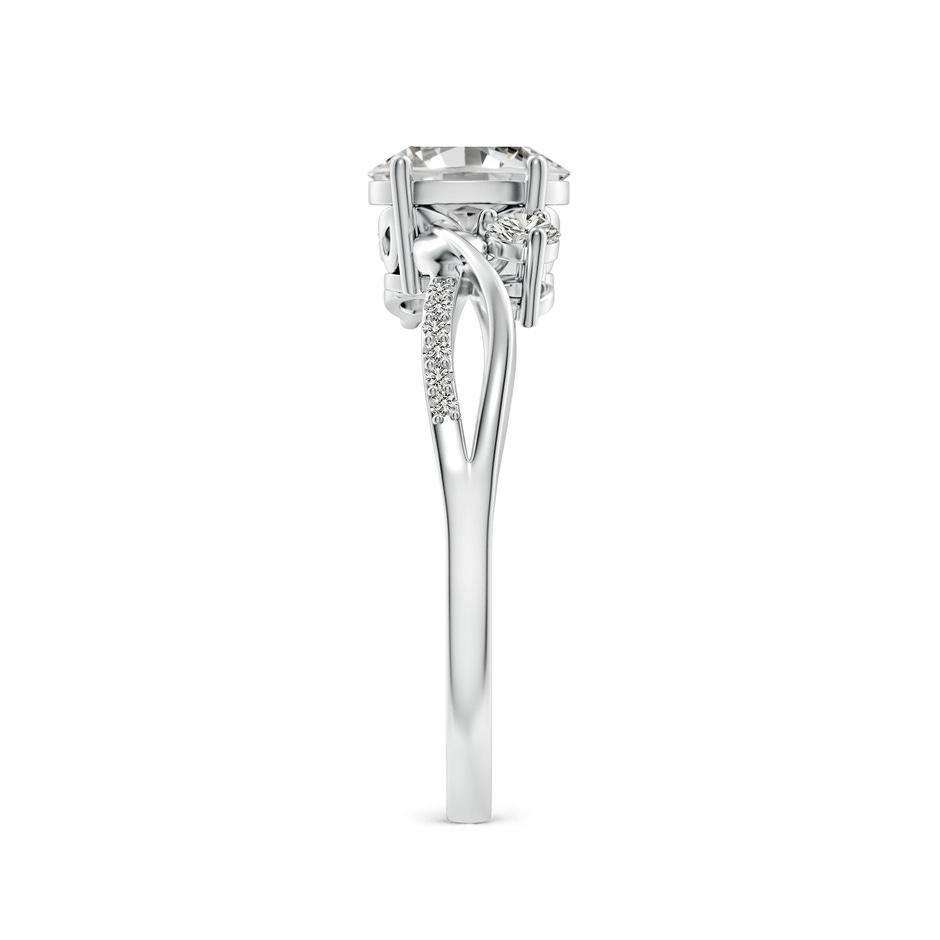 7x5mm KI3 Nature Inspired Oval Diamond Twisted Vine Engagement Ring in White Gold side 299