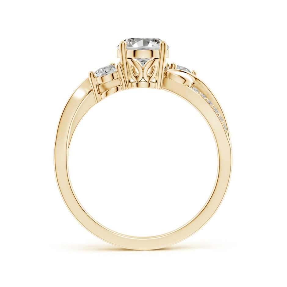 8x6mm KI3 Nature Inspired Oval Diamond Twisted Vine Engagement Ring in Yellow Gold side 199