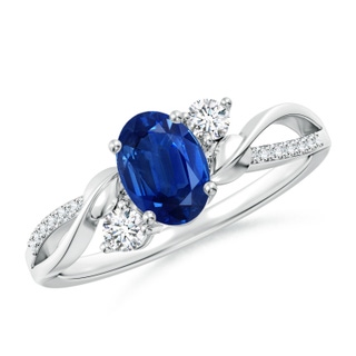 Oval AAA Blue Sapphire