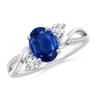 Oval AAA Blue Sapphire