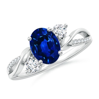 Oval AAAA Blue Sapphire