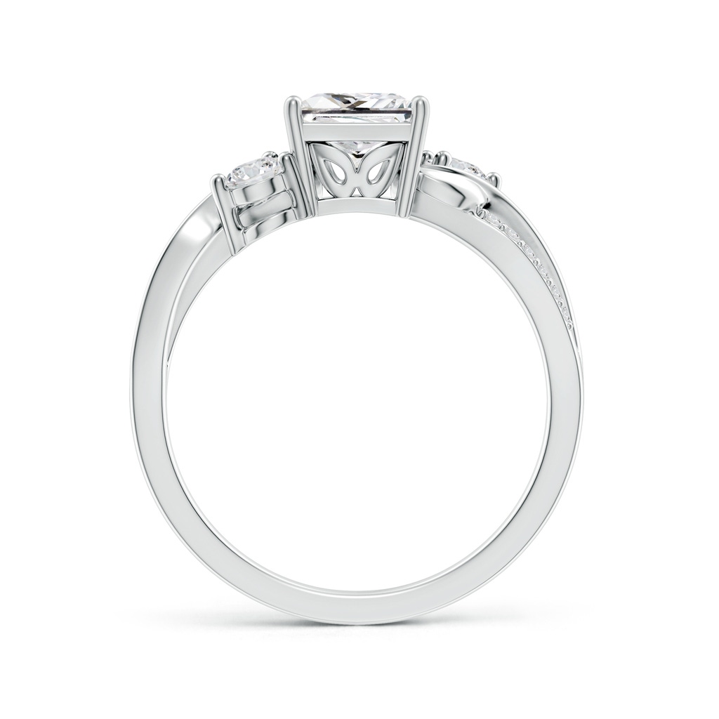 6.2mm HSI2 Nature Inspired Princess-Cut Diamond Twisted Vine Engagement Ring in White Gold - side 199