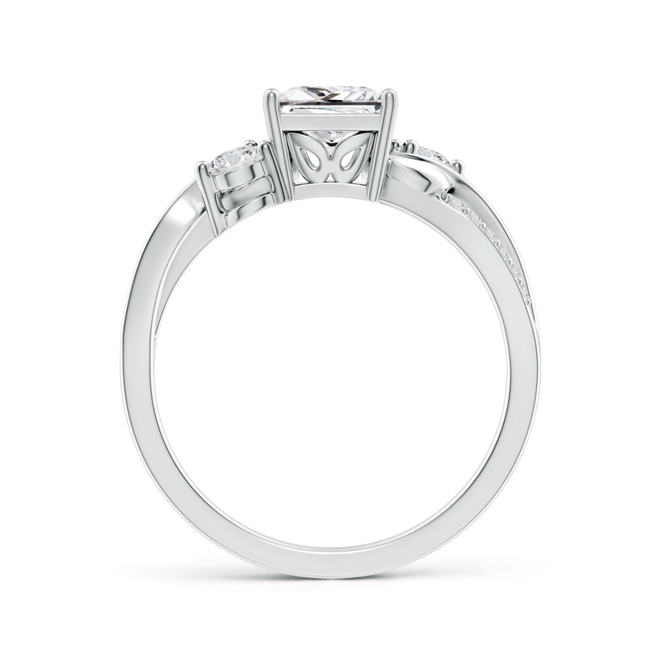 6.2mm HSI2 Nature Inspired Princess-Cut Diamond Twisted Vine Engagement Ring in White Gold side 199