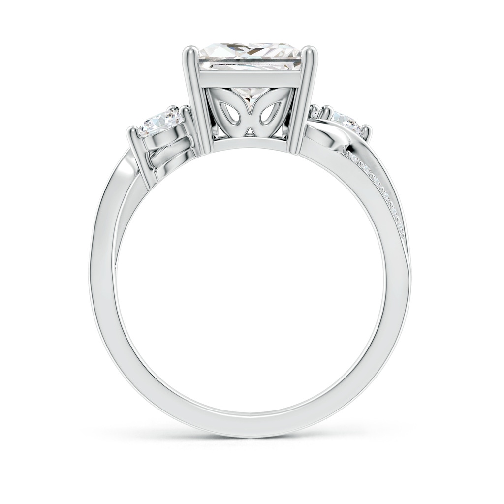 8mm GVS2 Nature Inspired Princess-Cut Diamond Twisted Vine Engagement Ring in P950 Platinum - side 199