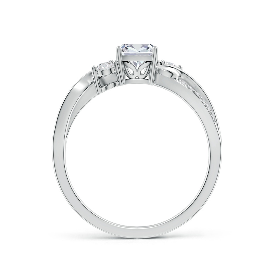 5mm HSI2 Nature Inspired Cushion Diamond Twisted Vine Engagement Ring in White Gold side 199