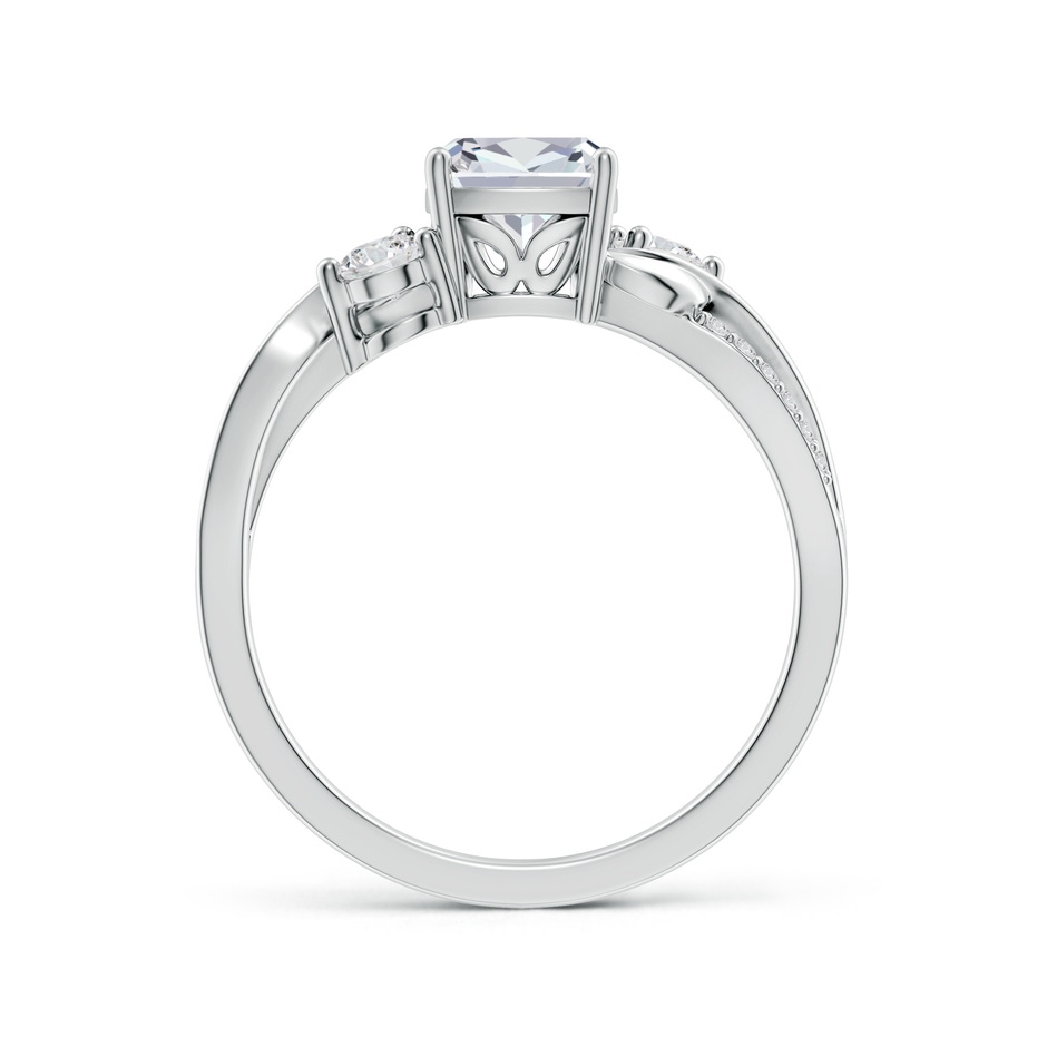 6mm HSI2 Nature Inspired Cushion Diamond Twisted Vine Engagement Ring in White Gold side 199