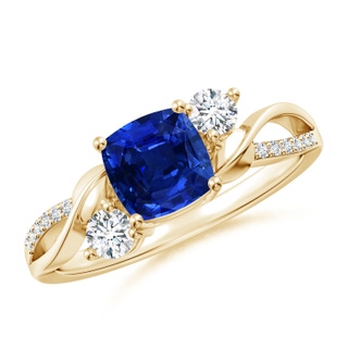 Cushion AAAA Blue Sapphire