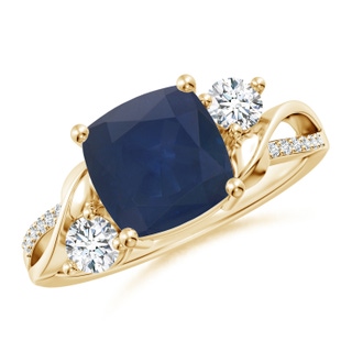 Cushion A Blue Sapphire