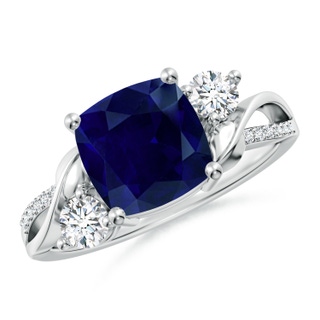 Cushion AA Blue Sapphire