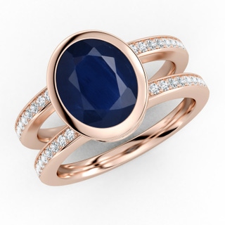Oval A Blue Sapphire