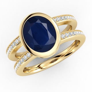 Oval A Blue Sapphire