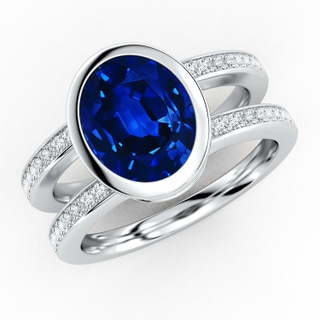 Oval AAAA Blue Sapphire