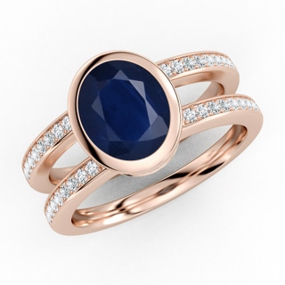Oval A Blue Sapphire