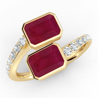 Emerald Cut A Ruby