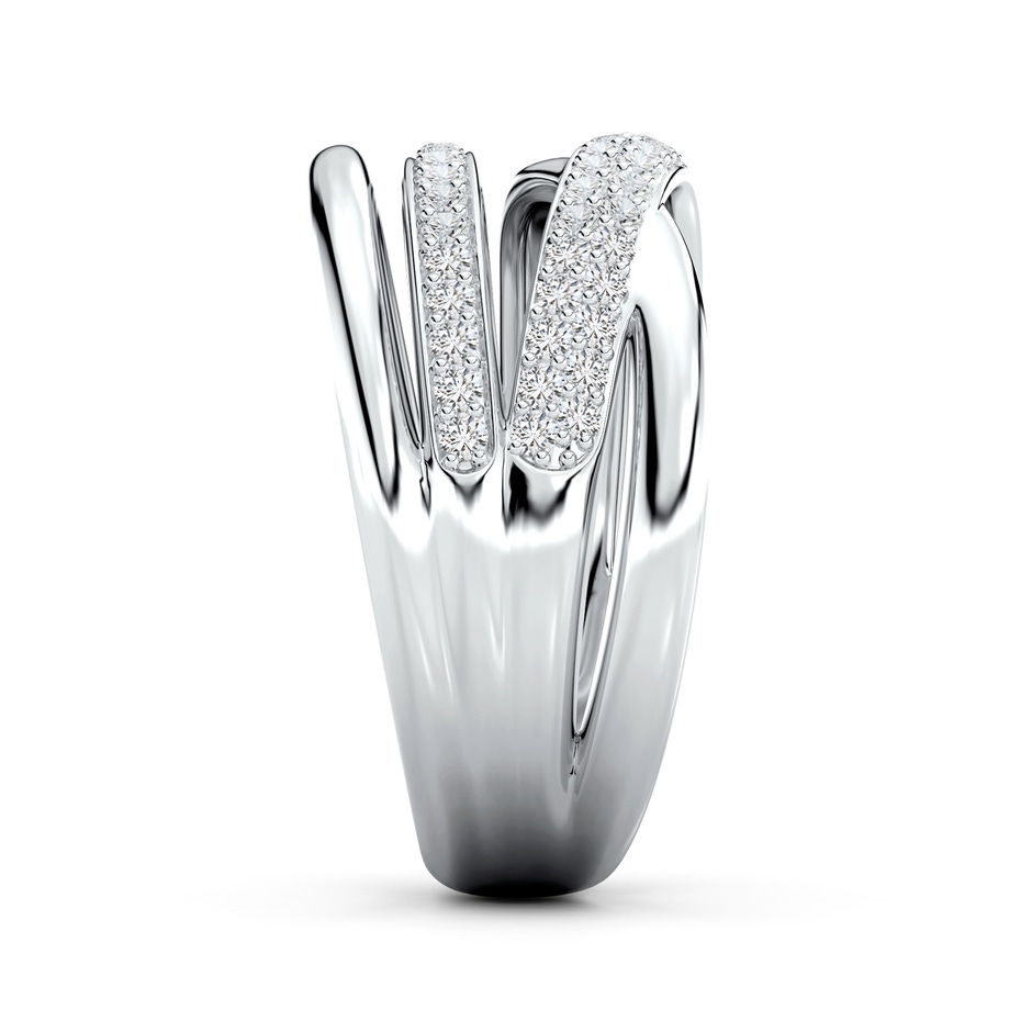 1.2mm HSI2 Pave-Set Diamond Multi-Row Ring in White Gold side 299