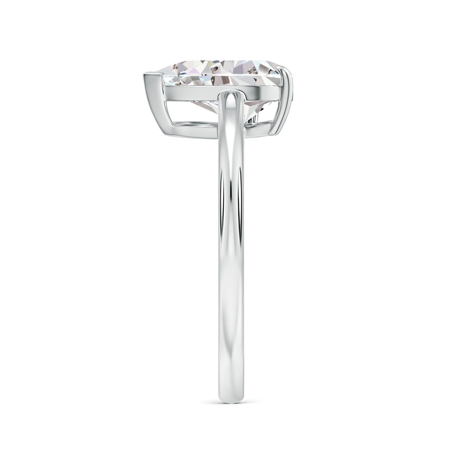 11x7mm IJI1I2 Claw-Set Tilted Pear Diamond Solitaire Engagement Ring in 18K White Gold side 299