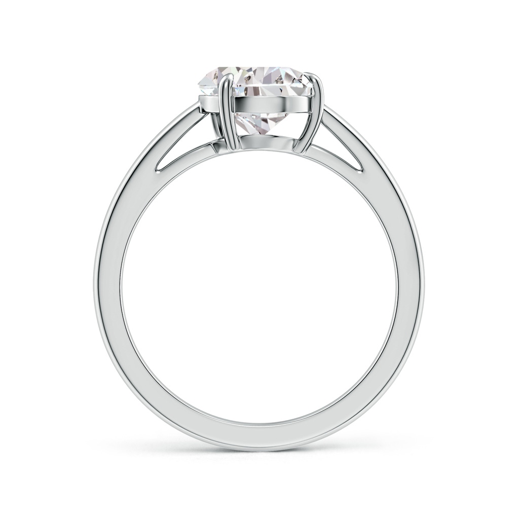 11x7mm IJI1I2 Claw-Set Tilted Pear Diamond Solitaire Engagement Ring in White Gold - side 199