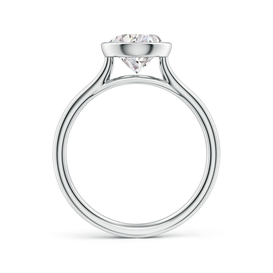 11x7mm IJI1I2 Bezel-Set Pear Diamond Solitaire Engagement Ring in White Gold side 199