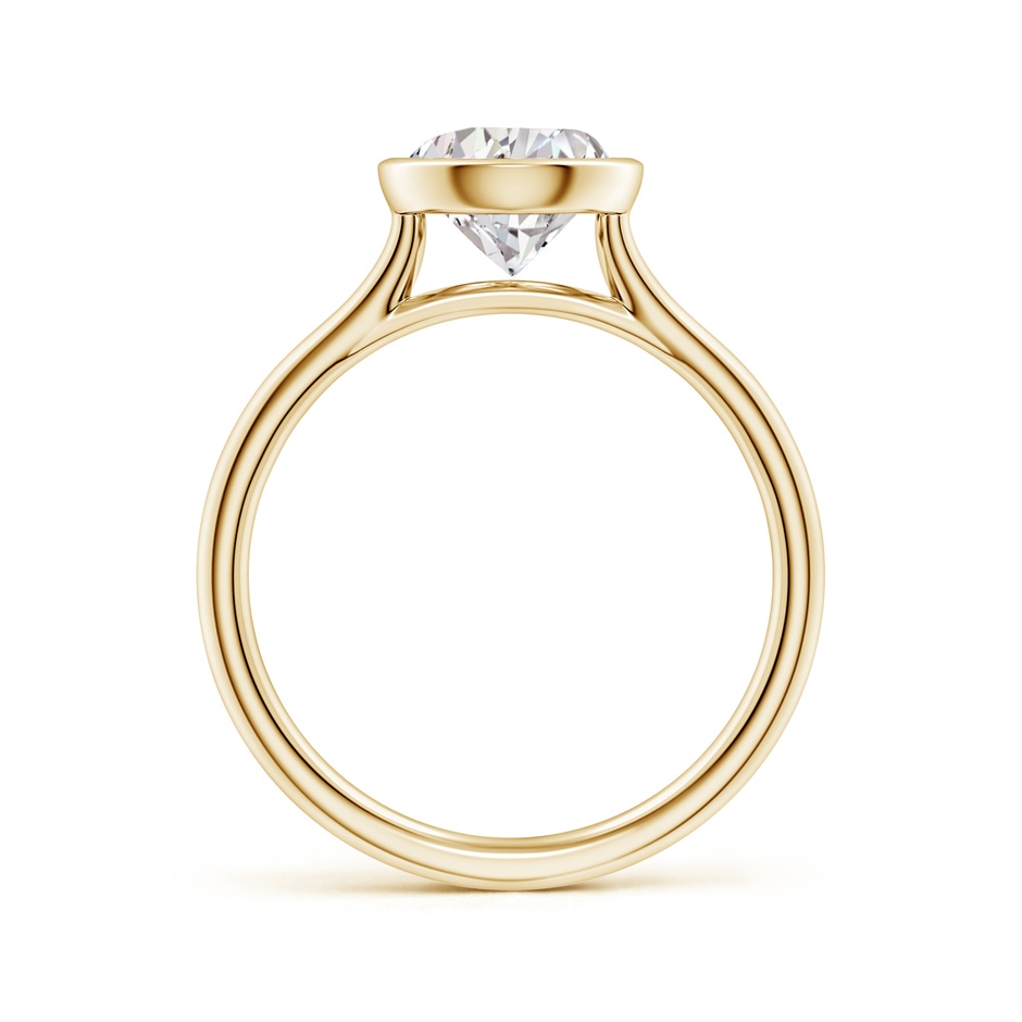 11x7mm IJI1I2 Bezel-Set Pear Diamond Solitaire Engagement Ring in Yellow Gold side 199