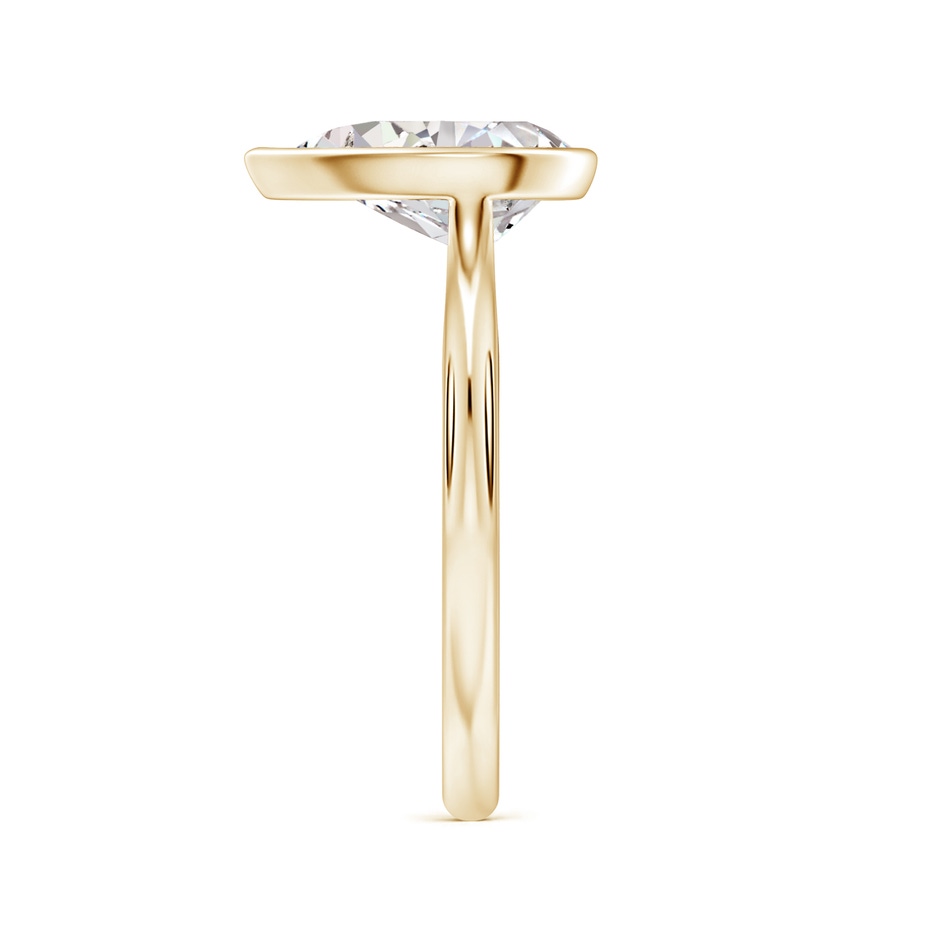 11x7mm IJI1I2 Bezel-Set Pear Diamond Solitaire Engagement Ring in Yellow Gold side 299