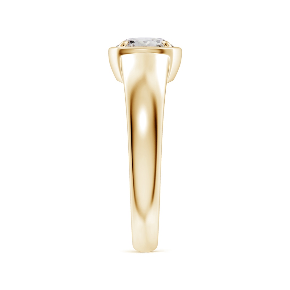 6.4mm IJI1I2 Bezel and Prong Round Diamond Solitaire Engagement Ring in Yellow Gold side 299