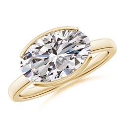 Oval Diamond Solitaire Rings