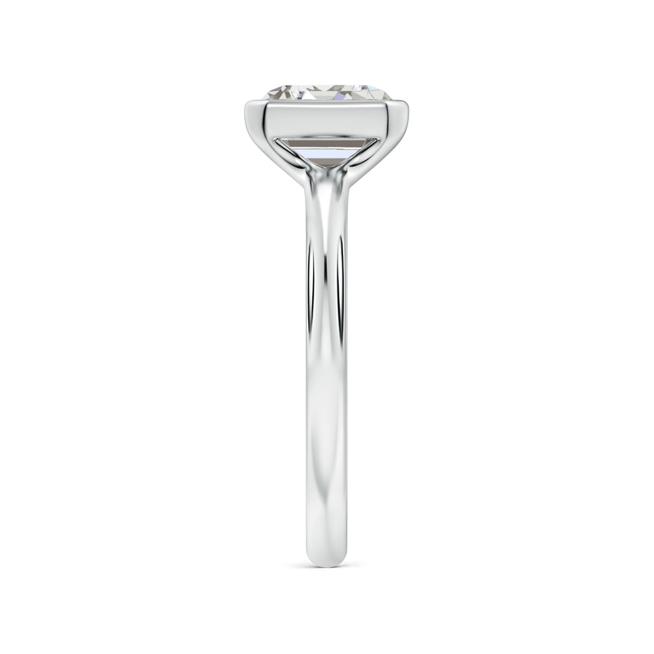 7.5x5.5mm IJI1I2 Semi Bezel-Set Emerald-Cut Diamond Solitaire Engagement Ring in White Gold side 299