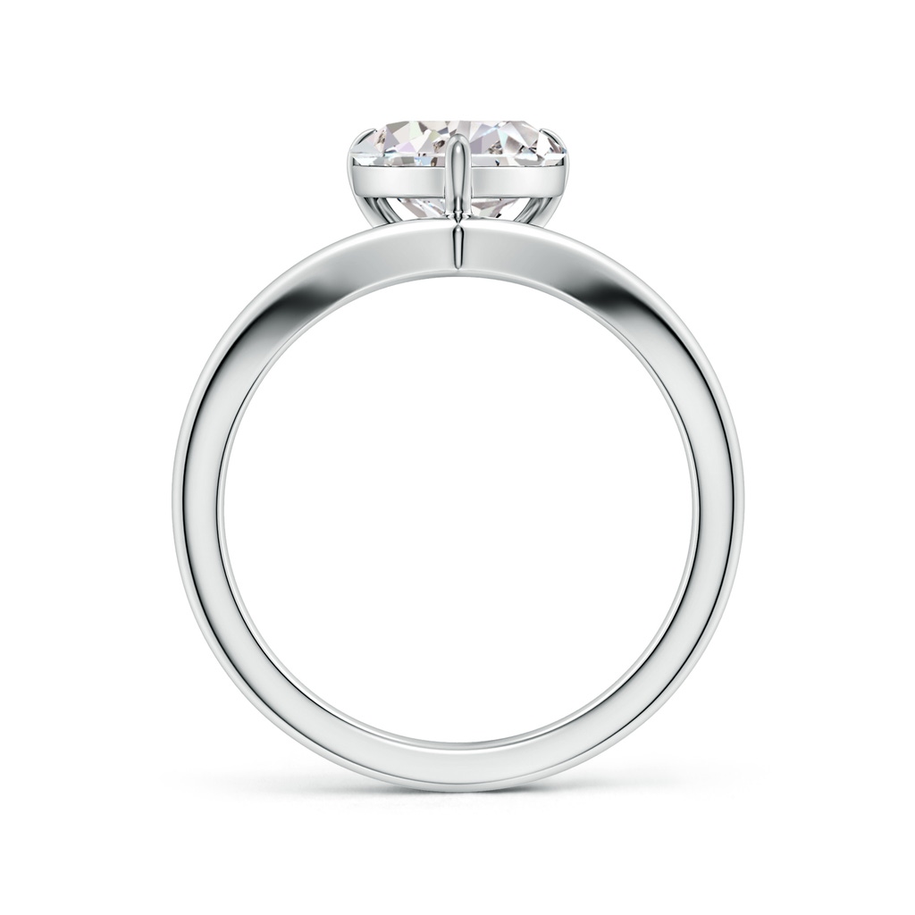 12x8mm IJI1I2 Solitaire Pear Diamond V-Shaped Engagement Ring in White Gold - side 199